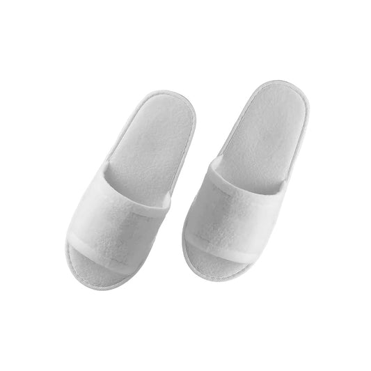 Plush Velvet Hotel & Spa Slippers – Luxury Comfort with Non-Slip Sole (Pair)