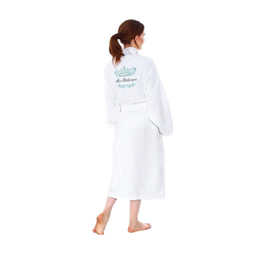 Classic Waffle Weave Cotton Bath Robe – Lightweight Spa Robe for Men & Women