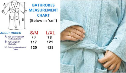 Combed Cotton Velour Embroidered Bath Robe – Luxury Hotel & Spa Robe for Men & Women